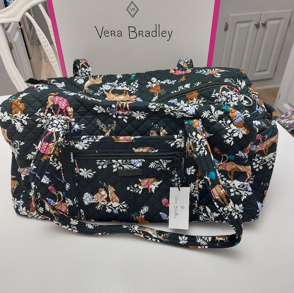 Medium Duffel Travel Bag Merry Mischief NWT